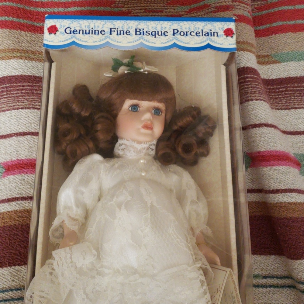 Genuine Fine Bisque Porcelain Doll